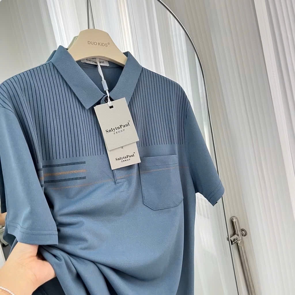 ÁO POLO TRUNG NIÊN CỘC TAY NAM SẴN (XẢ 79k)