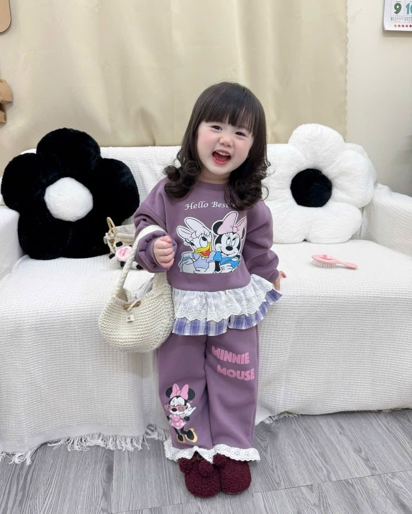 SET DÀI MICKY TÍM ĐẬM NHẠT BÉ GÁI