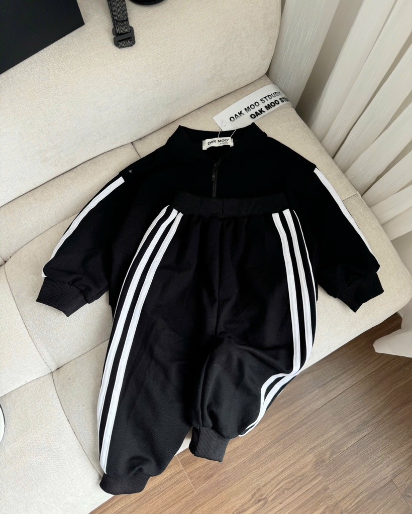 SET BỘ DÀI ĐEN SỌC TRẮNG BÉ TRAI