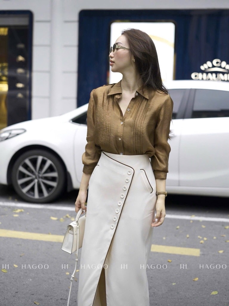 ÁO SƠ MI GU TƠ LY CÁ VAI CÚC TRAI NỮ