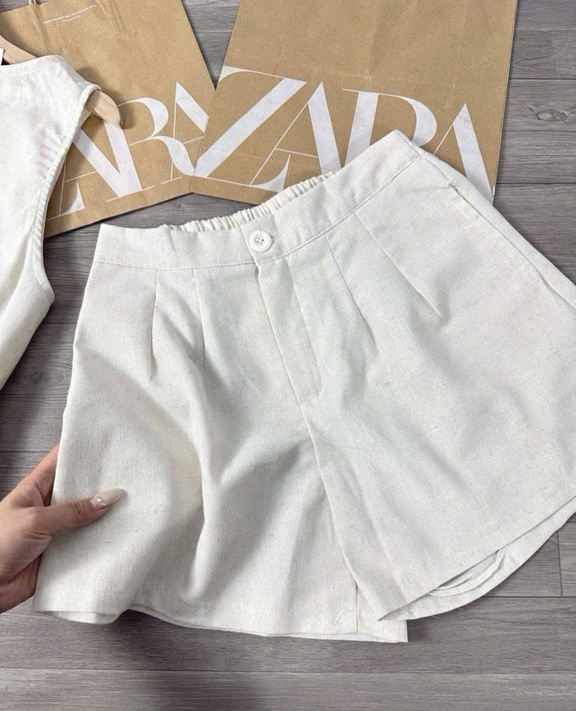 SÉT BỘ CỘC LINEN ÁO YẾM CÚC BỌC NỮ SẴN