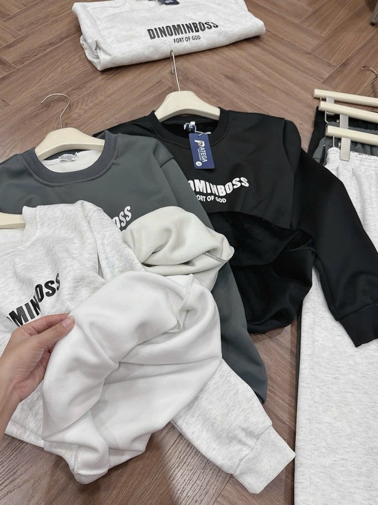 BỘ DÀI NỈ DINO 3 MÀU NAM THU ĐÔNG