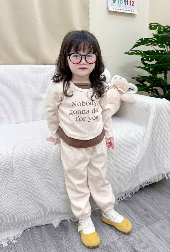 SET 2 BỘ DÀI NOBODY BE XÁM BÉ GÁI