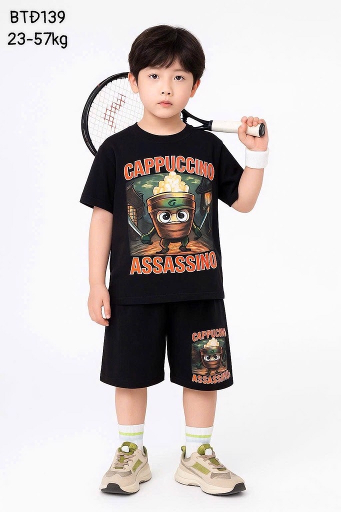 SET BỘ SIZE ĐẠI TUNG TUNG SAHUR CAPUCHINO BÉ TRAI