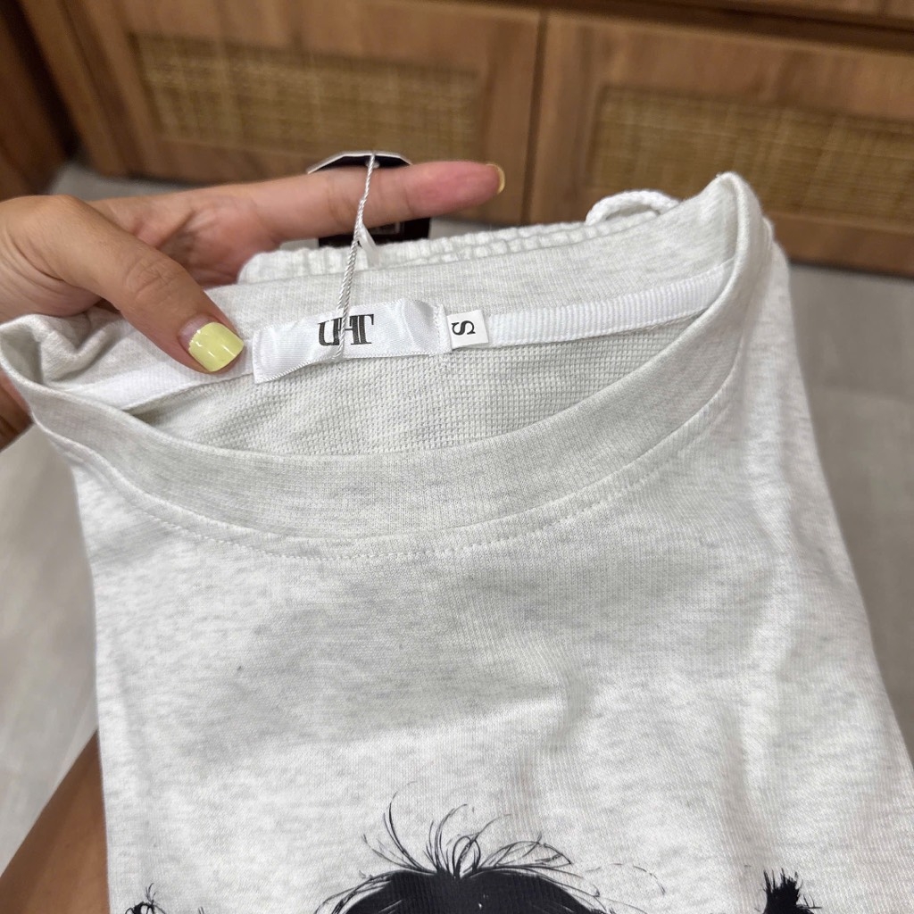 SET BỘ DÀI CÔ GÁI LUCKY TIME XÁM NỮ THU ĐÔNG