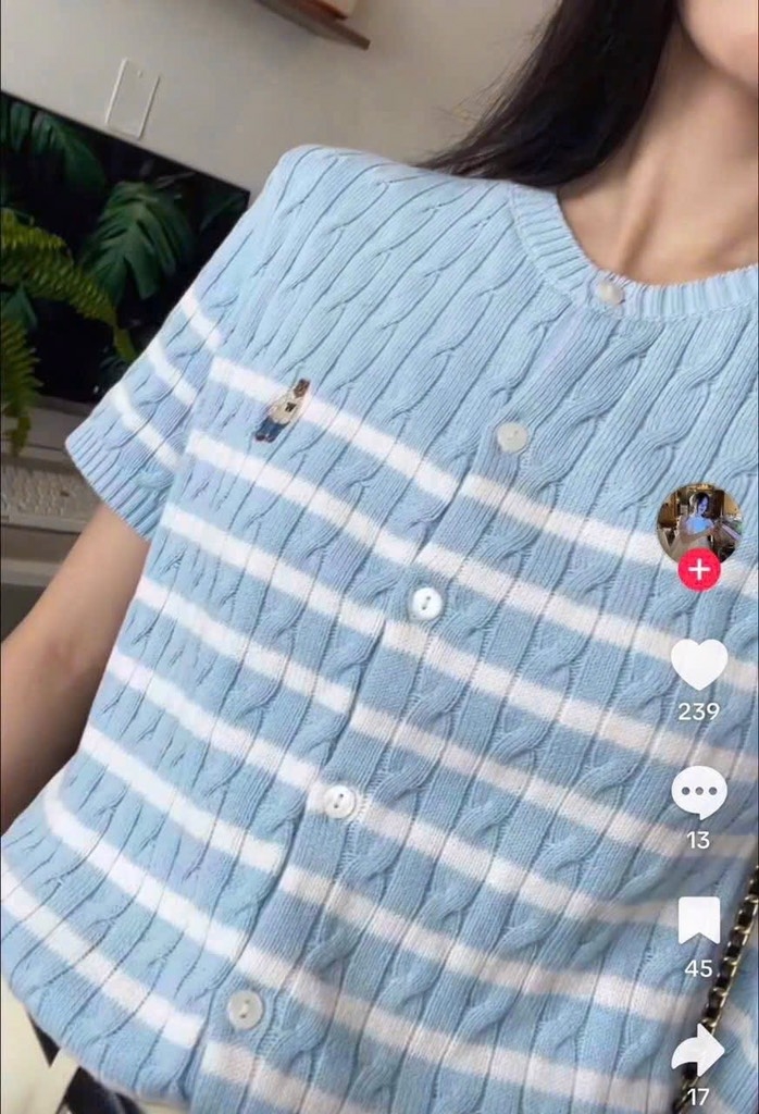 LEN CDG KẺ XANH CỌC TAY