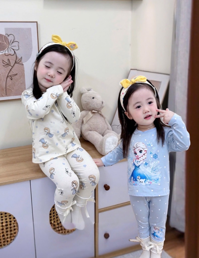 SET 2 BỘ DÀI EOSA TONE BE DƯƠNG BÉ GÁI