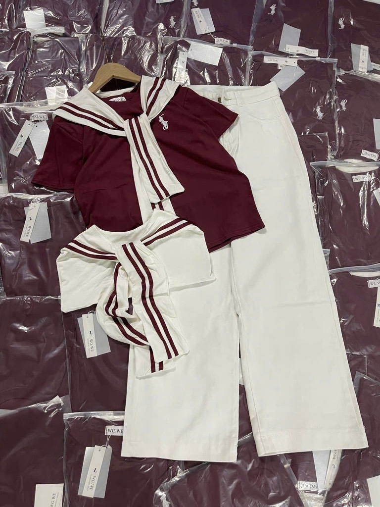 SET 3 CHI TIẾT ÁO JIEANS KHĂN NỮ