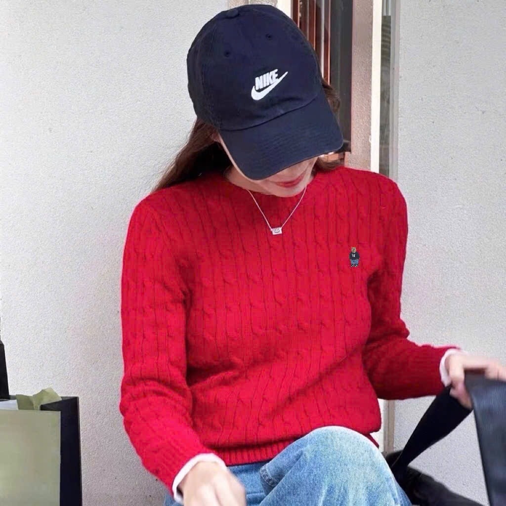 ÁO LEN WHO.A.U THÊU GẤU NỮ THU ĐÔNG
