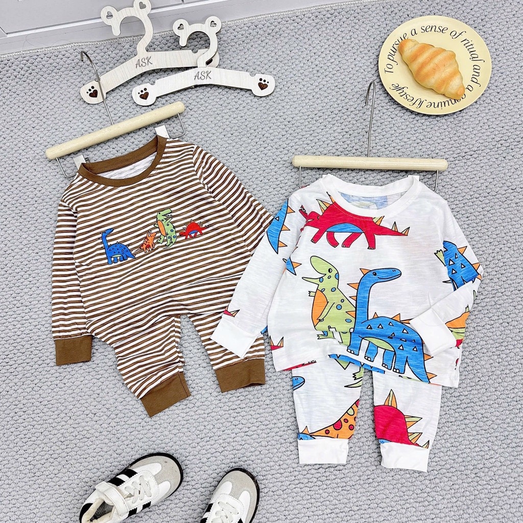 SET 2 BỘ DÀI KHỦNG LONG CHẤT XƯỢC BÉ TRAI (SALE 86k)