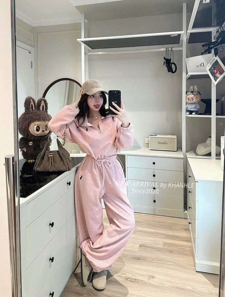 SET BỘ DÀI NỈ THÊU NGỰA 3 MÀU NỮ THU ĐÔNG