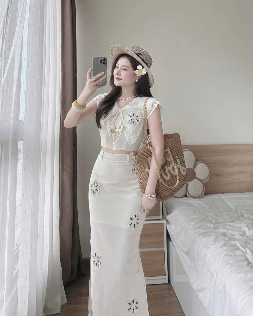 SET LIEN PHỐI REN 2 LỚP NỮ