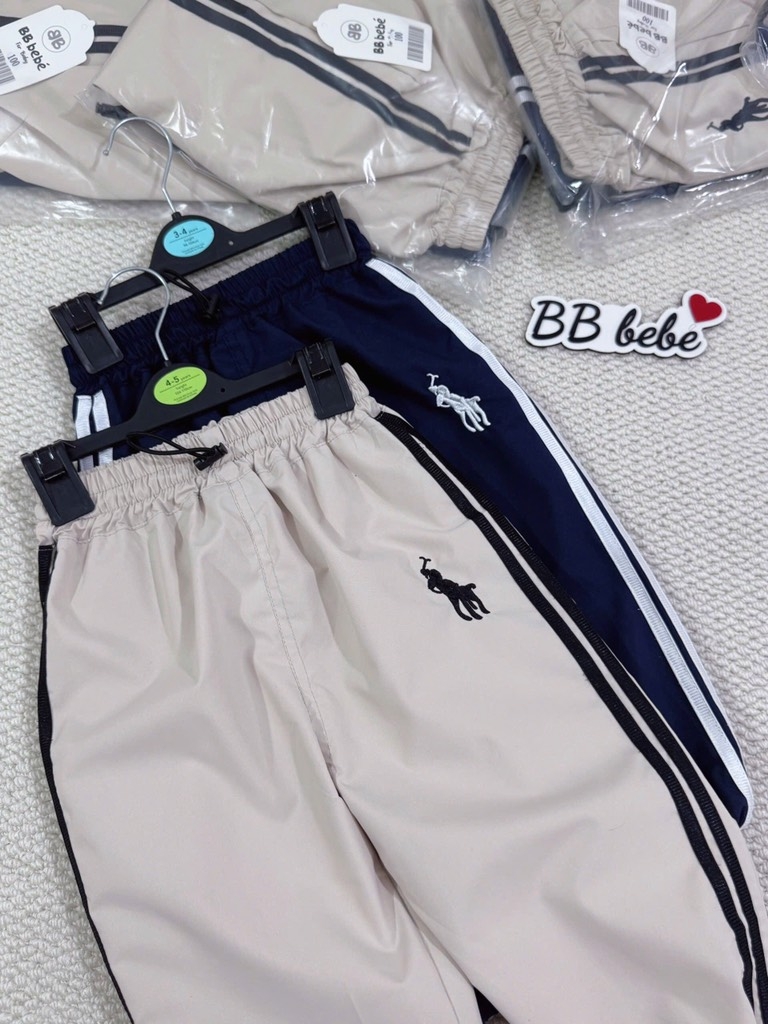 SET 2 QUẦN GIÓ NGỰA DÀI BÉ TRAI SẴN (sale 89k)