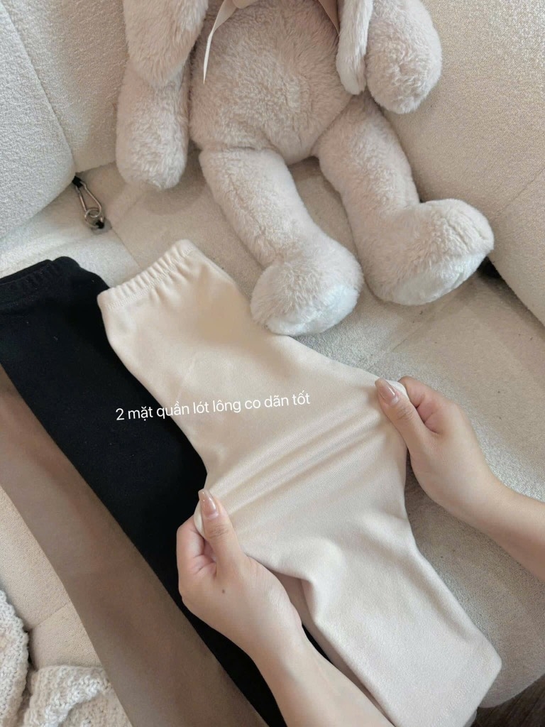 SET 3 QUẦN DÀI LEGGING LÓT LÔNG BÉ GÁI