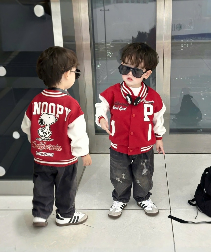 SET SNOOPY ĐỎ TRẮNG BÉ TRAI