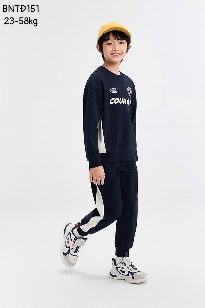 BỘ DÀI NỈ COURAGE PRACTICAL PHỐI MÀU BÉ TRAI SIZE ĐẠI