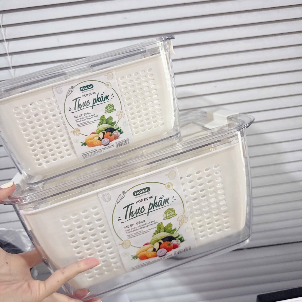 ĐỒ GIA DỤNG - SET 2 HỘP HOKORI ĐỰNG THỰC PHẨM