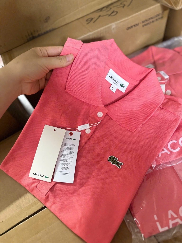 ÁO POLO CÁ SẤU MÀU CAM ĐÀO NỮ