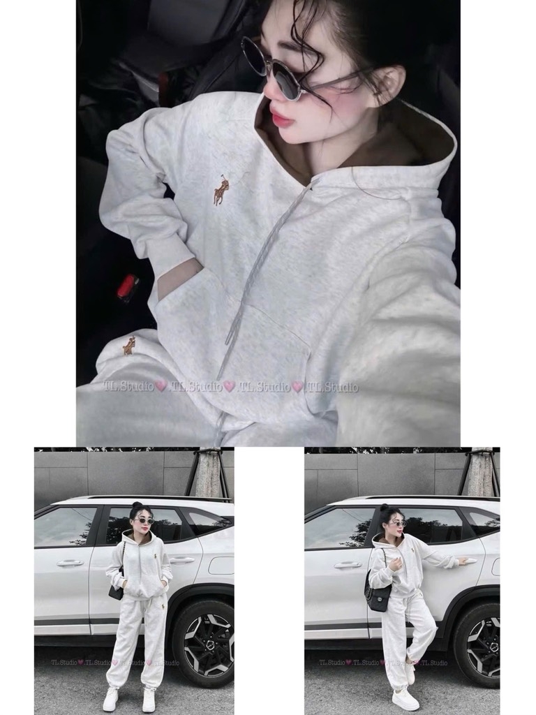 SET BỘ NỈ HAI DA MŨ 2 LỚP 2 MÀU NỮ THU ĐÔNG SẴN
