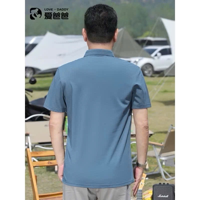 ÁO POLO TRUNG NIÊN CỘC TAY NAM SẴN (XẢ 79k)