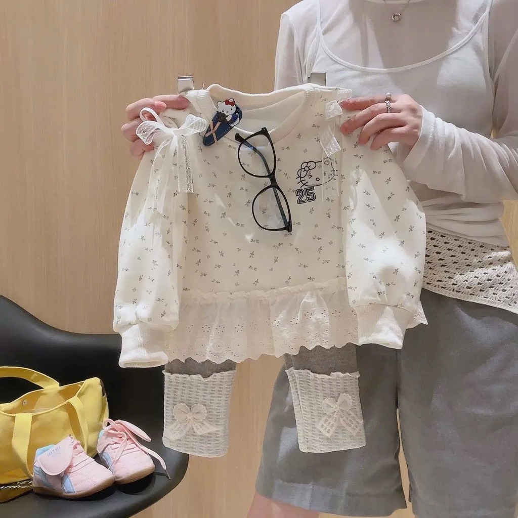 BỘ NỈ PHỐI REN BÉ GÁI