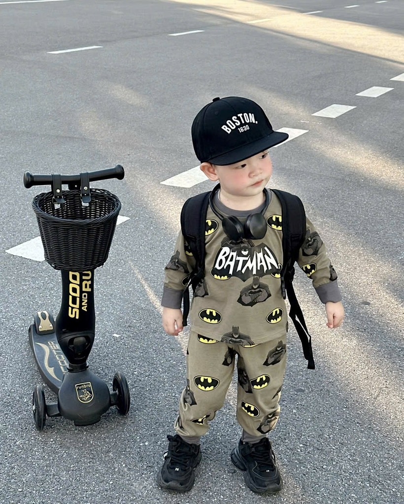 SET 2 BỘ DÀI BATMAN RÊU GHI BÉ TRAI