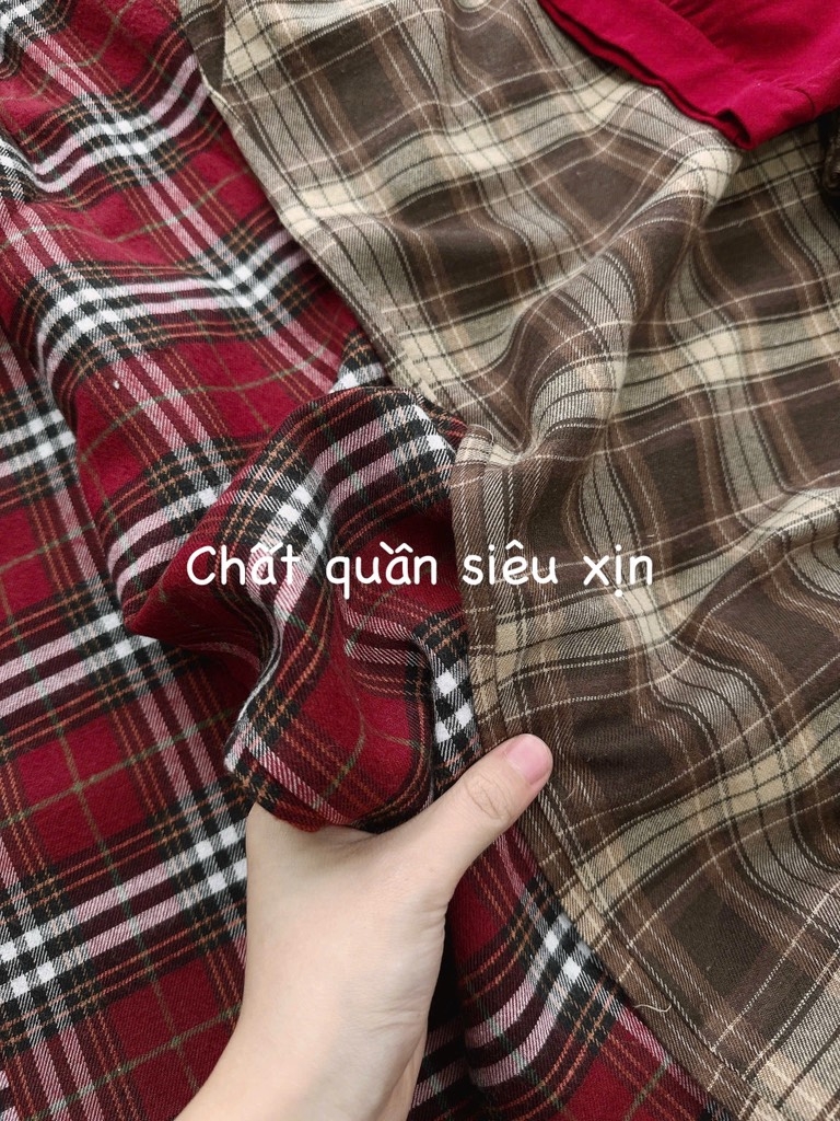 SET BỘ NỮ BBR ÁO PHỐI – QUẦN KẺ CHUẨN SANG CHẢNH SẴN (SALE 119k)