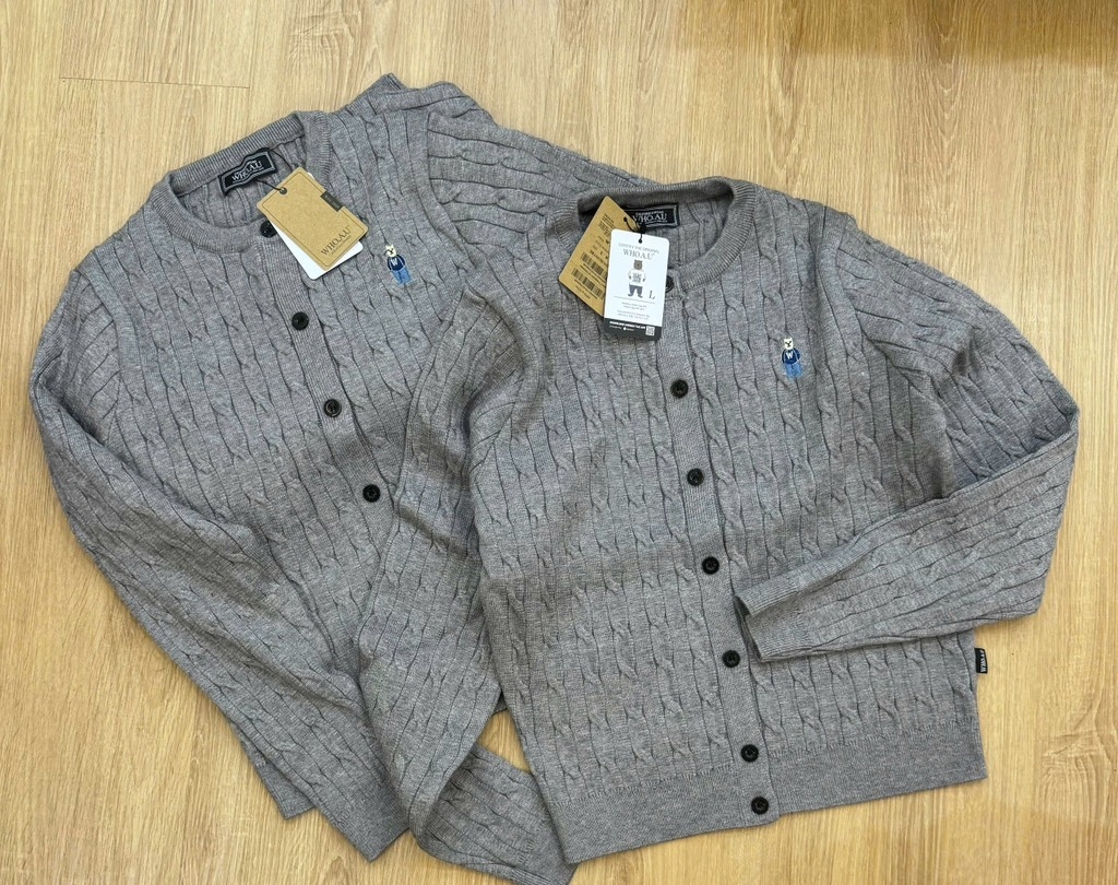 ÁO LEN XÁM CARDIGAN GẤU WHO NỮ THU ĐÔNG