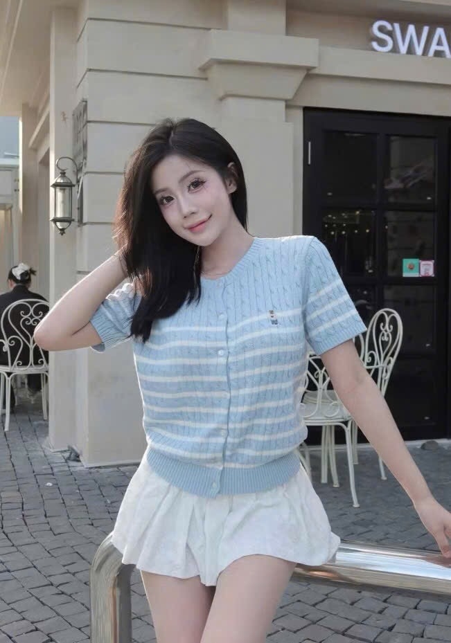 LEN CDG KẺ XANH CỌC TAY