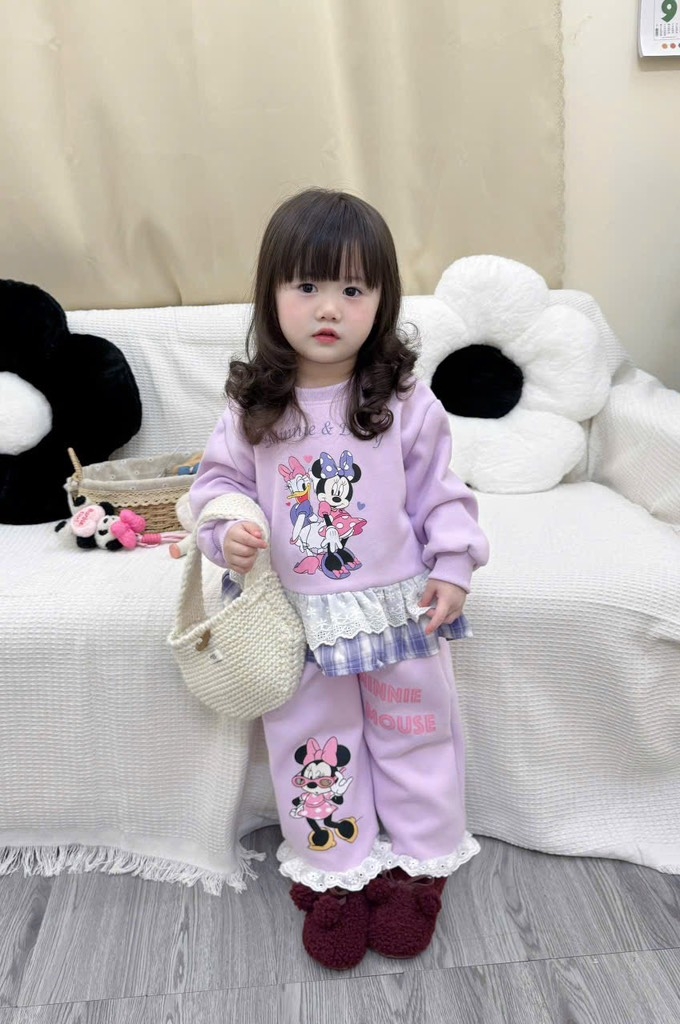SET DÀI MICKY TÍM ĐẬM NHẠT BÉ GÁI