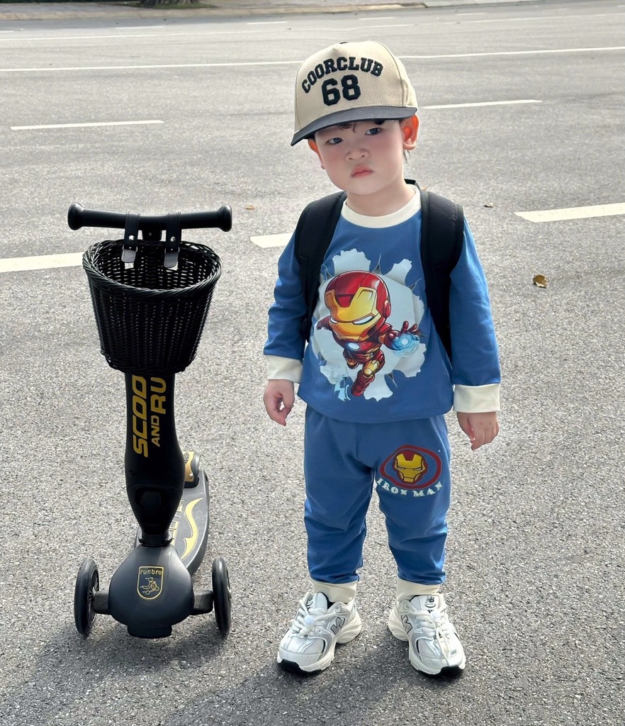 SET 2 BỘ DÀI IRONMAN CAPTION SIÊU NGẦU BÉ TRAI