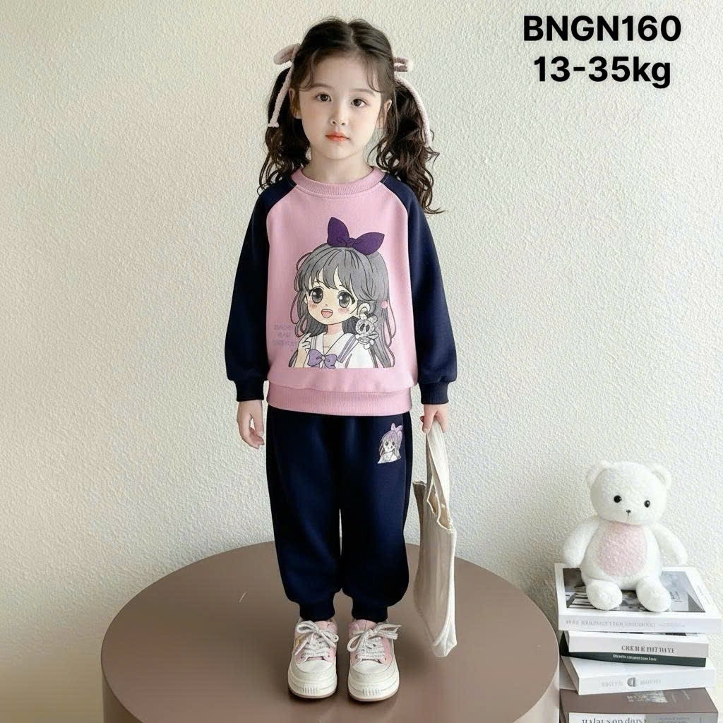 BỘ DÀI NỈ XUẤT DƯ CÔ GÁI SIZE ĐẠI 5 MÀU BÉ GÁI