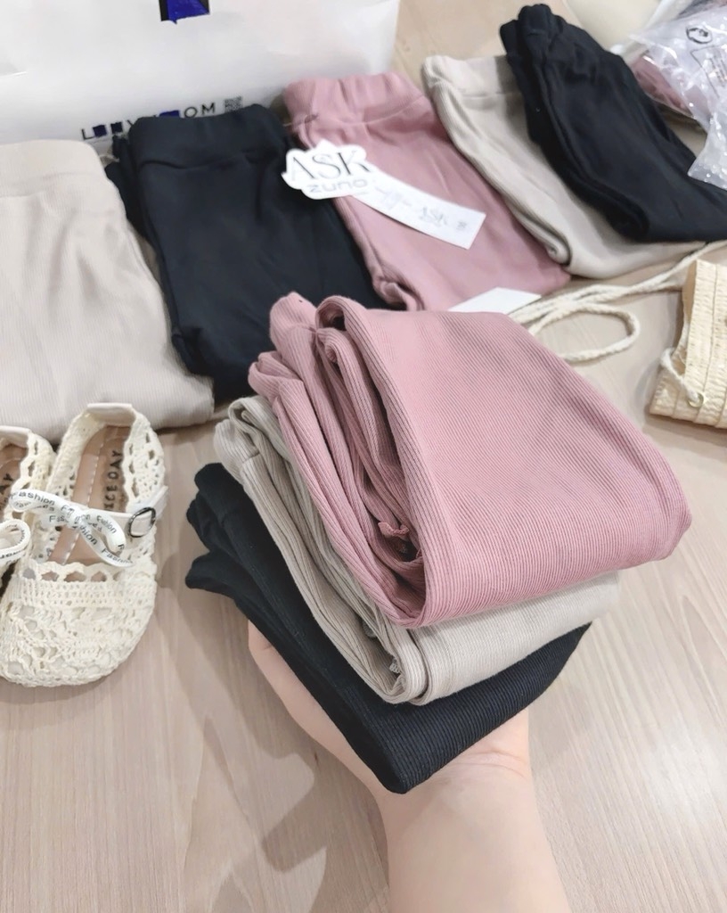 SET 3 QUẦN TĂM LOE DÀI TONE BE HỒNG ĐEN BÉ GÁI