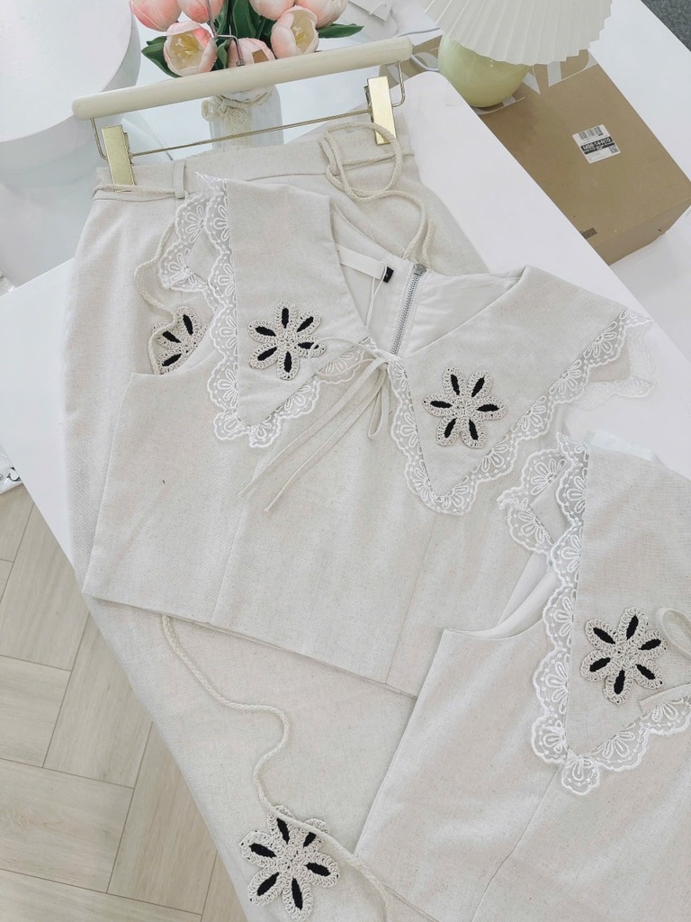 SET LIEN PHỐI REN 2 LỚP NỮ