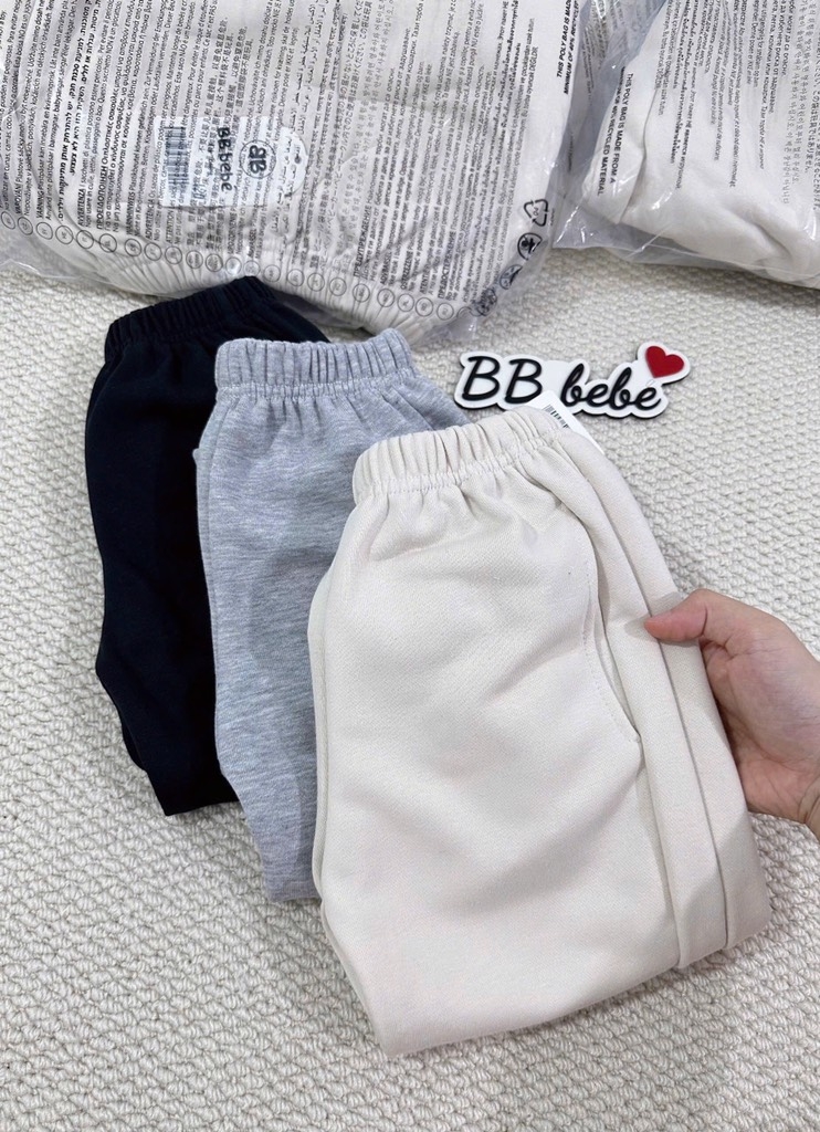 SET 3 QUẦN DÀI NỈ BOM CHÂN CUA TONE BÉ TRAI SẴN(SALE 99k)