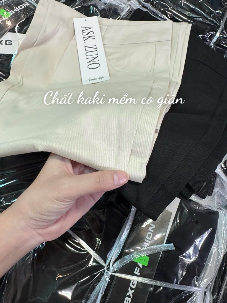 QUẦN SUÔNG KAKI GIÃN MỀM NỮ