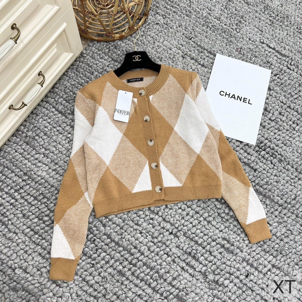 ÁO LEN CARDIGAN TRÁM HỒNG - BE - ĐEN ( XẢ 79k)