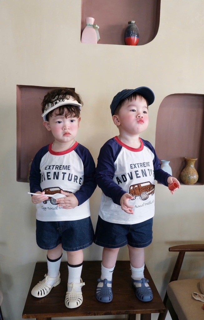 SET 3 ÁO Ô TÔ GẤU HAMBUGER DÀI TAY BÉ TRAI SẴN(XẢ 108k)