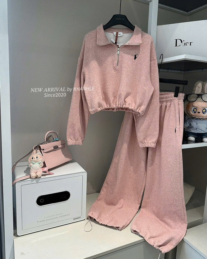 SET BỘ DÀI NỈ THÊU NGỰA 3 MÀU NỮ THU ĐÔNG