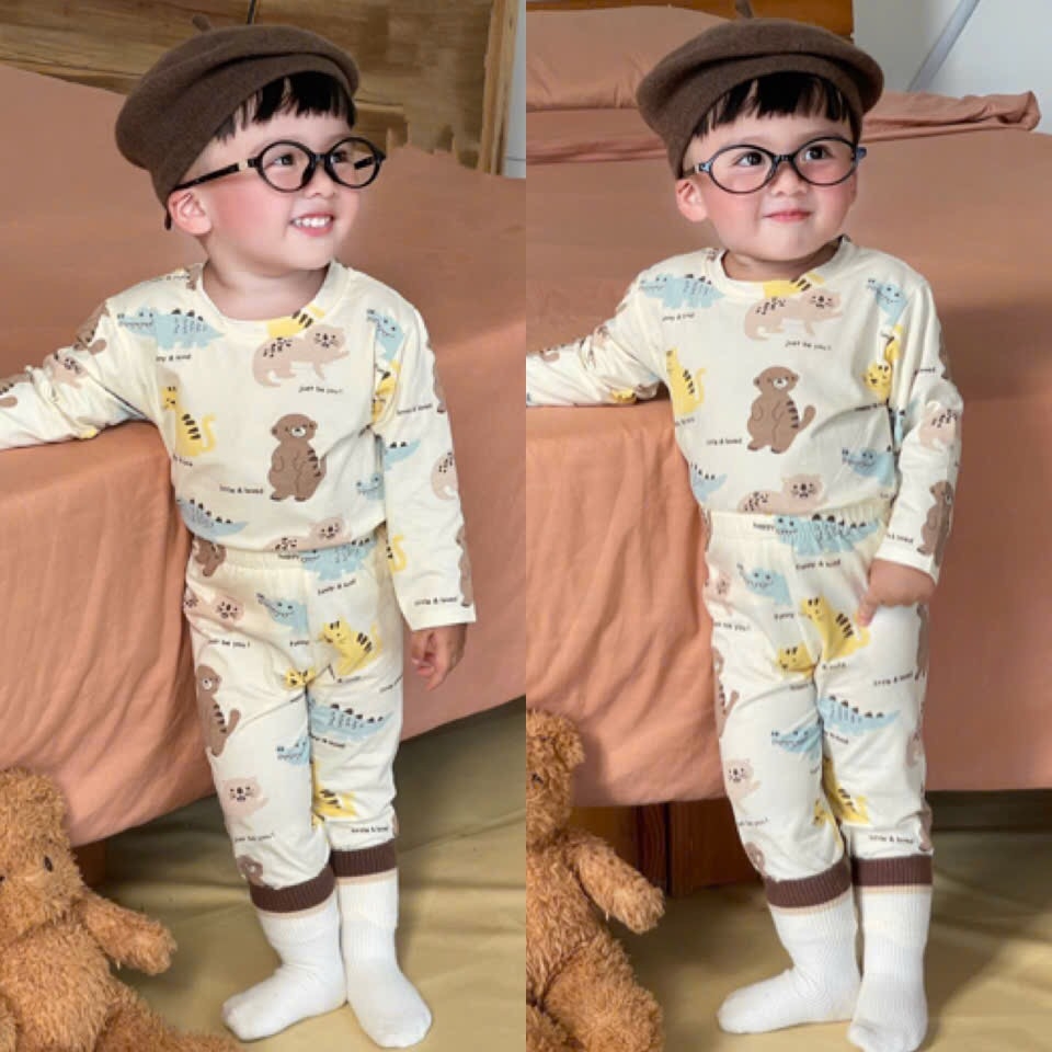 SET 3 BỘ DÀI ANIMALS TONE HÀN BÉ TRAI