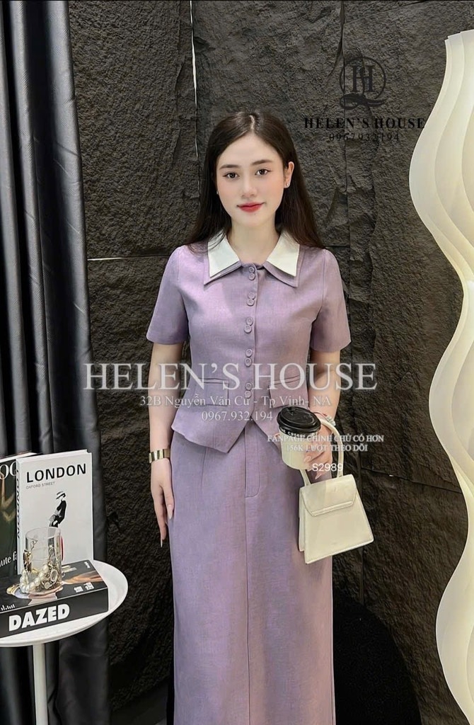 SET ÁO CỔ HAI LÁ THỜI TRANG MIX CV LI KIỂU NỮ(sale 99k)