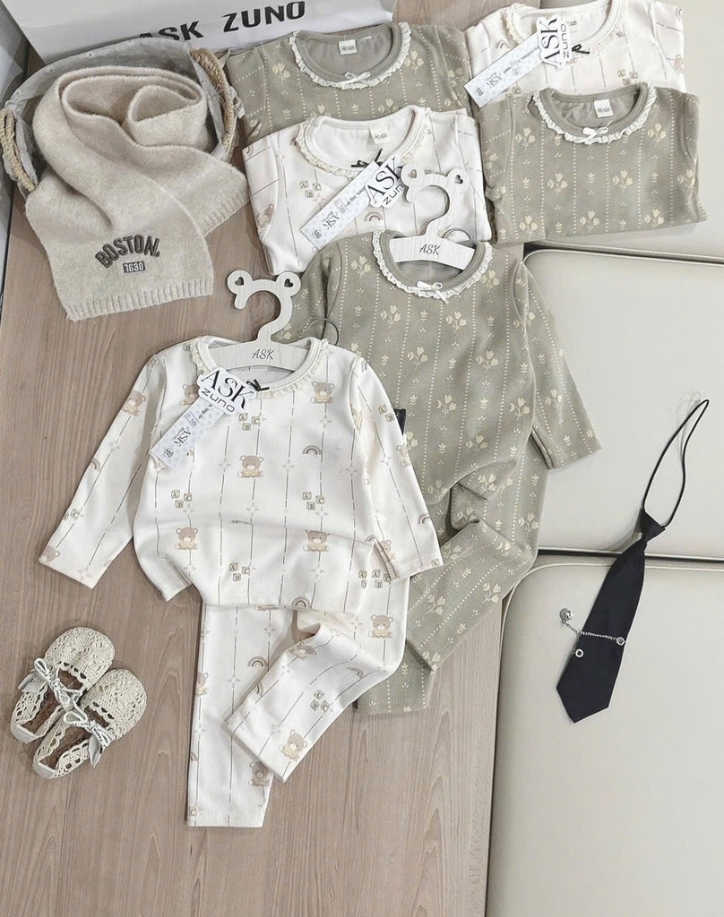 SET 2 BỘ DÀI GIỮ NHIỆT TONE HÀN BÉ GÁI