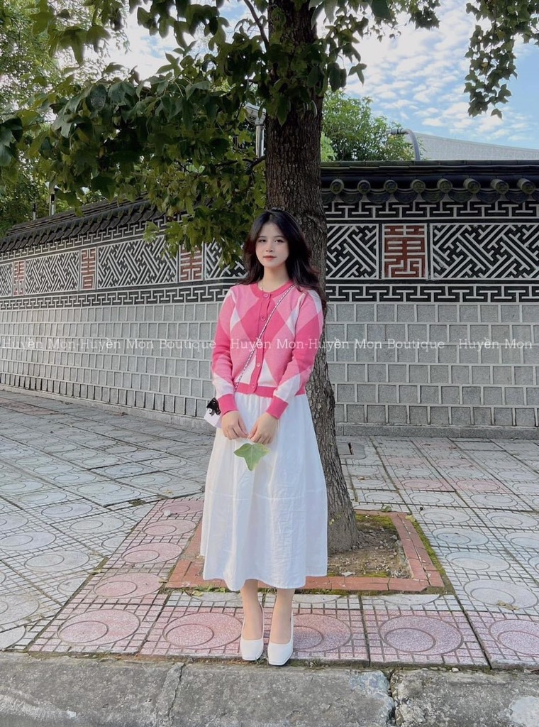 ÁO LEN CARDIGAN TRÁM HỒNG - BE - ĐEN ( XẢ 79k)