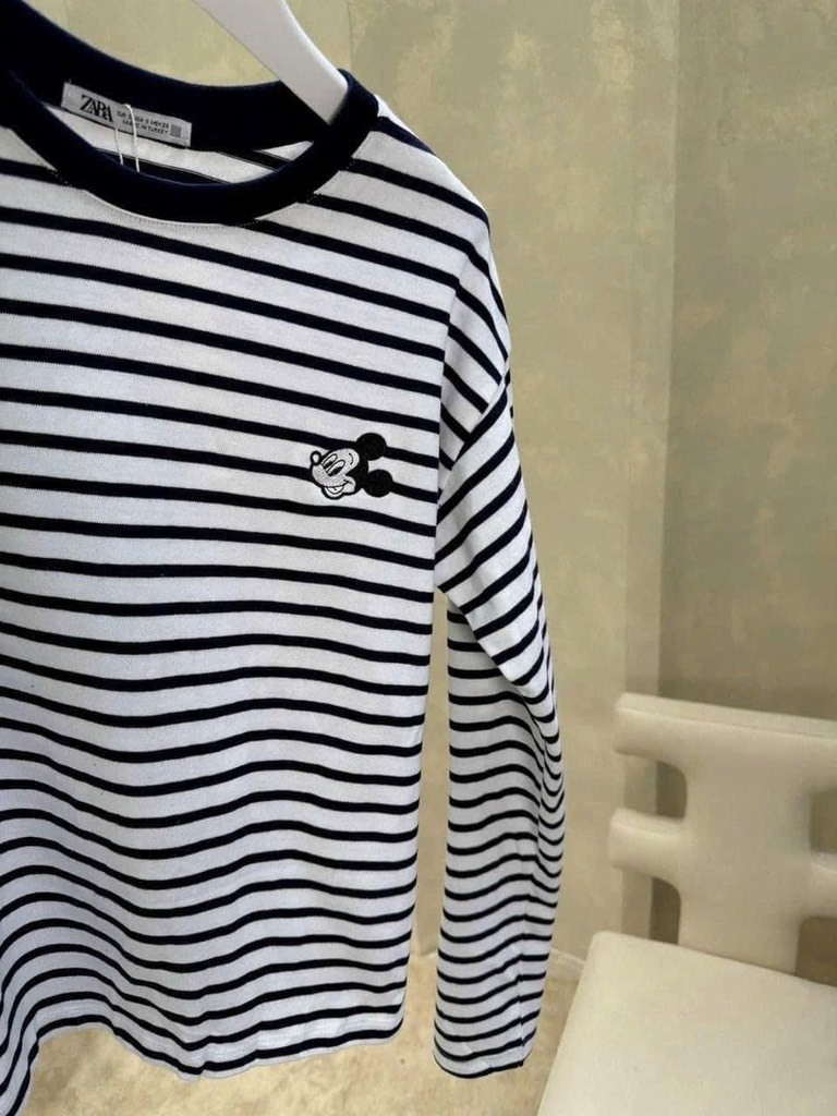 SET 3 ÁO ZIP DÀI TAY THÊU MICKEY NỮ THU ĐÔNG SẴN