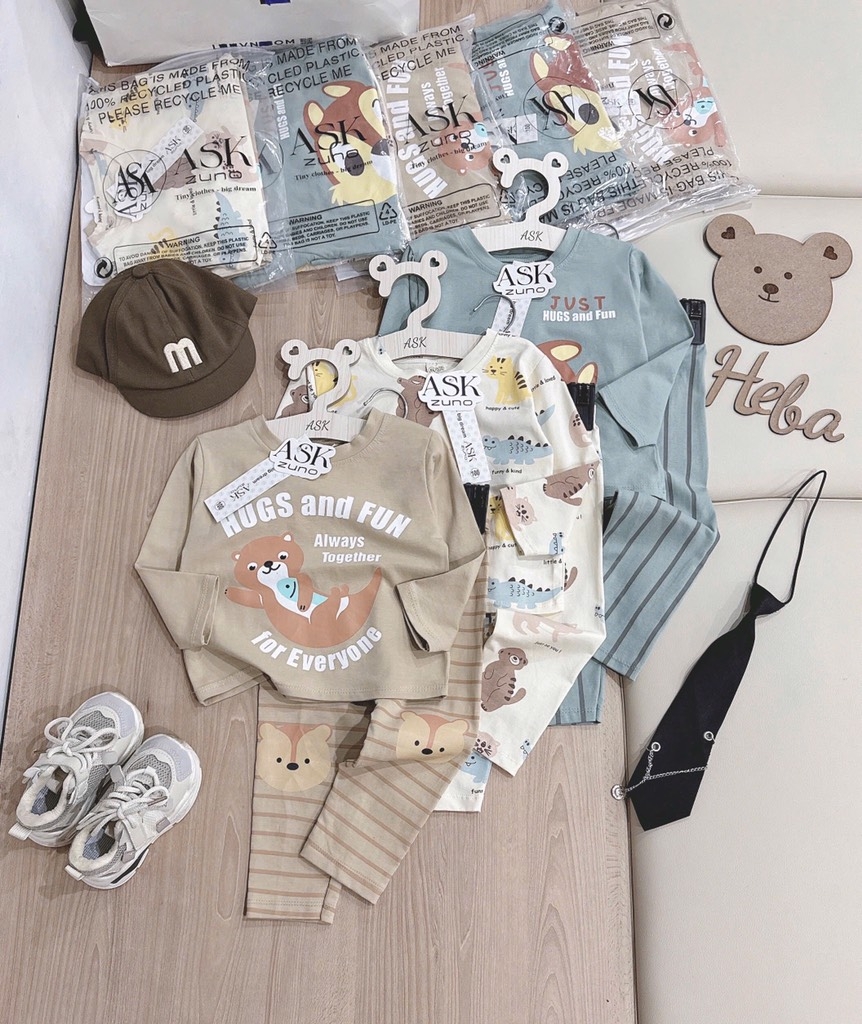 SET 3 BỘ DÀI ANIMALS TONE HÀN BÉ TRAI