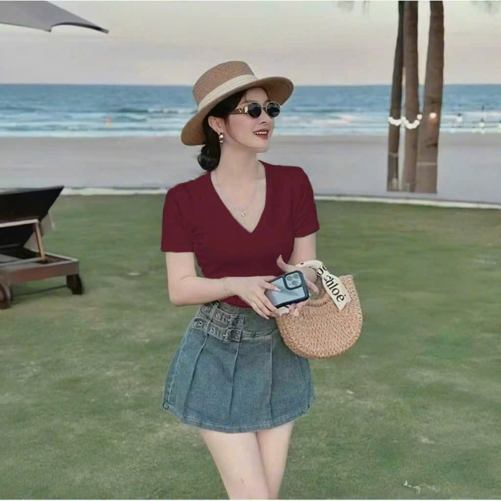 SET 3 ÁO ZIP CỔ TIM ĐEN TRẮNG ĐỎ NỮ