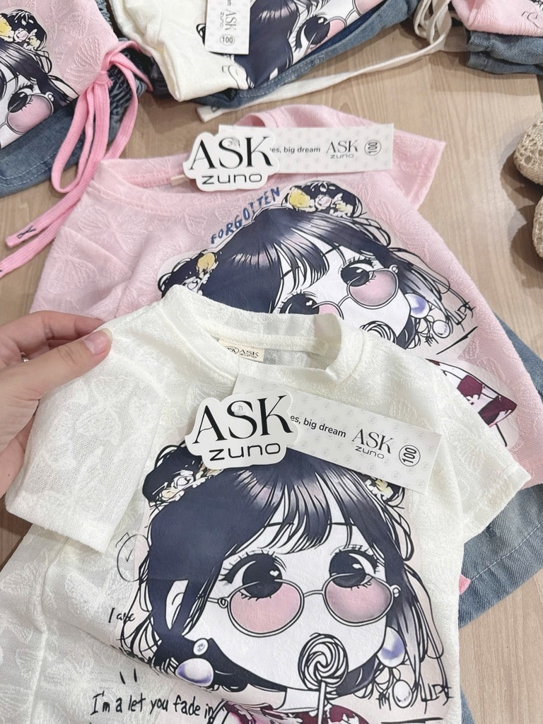 SET ÁO REN JEAN LỬNG BÉ GÁI (XẢ 69k)