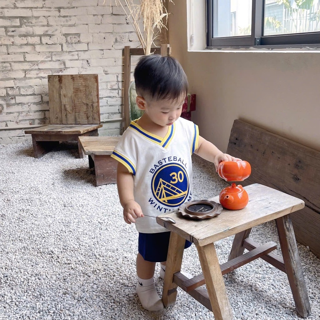 SET 2 BỘ DÀI PIZAMA TONE XANH CÚN KẺ BÉ TRAI