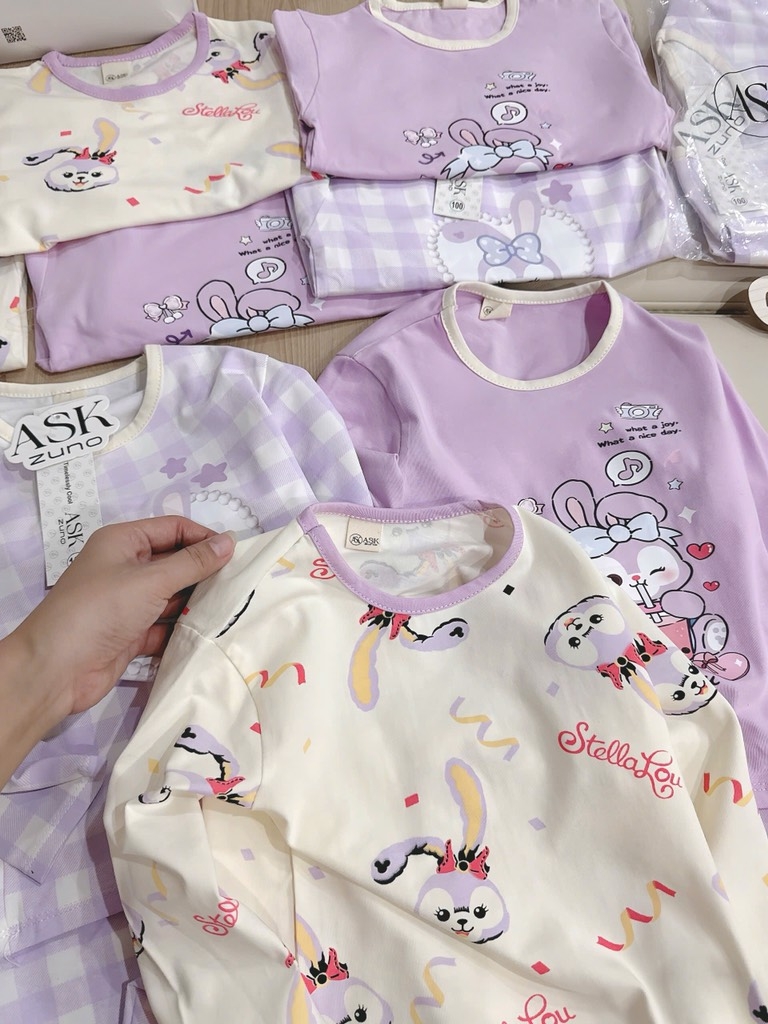 SET 3 BỘ DÀI STELLA LU TONE BE TÍM BÉ GÁI