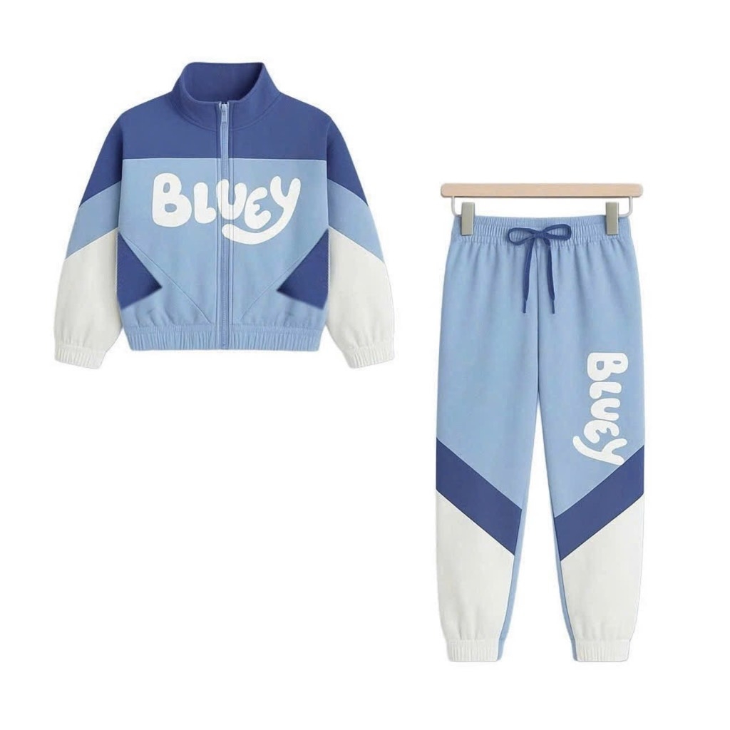 SET BỘ GIÓ DÀI BLUEY MÀU XANH BÉ TRAI